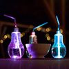 HAC24 Tischleuchte 4er Set LED RGB Trinkglas Glühbirne Partyglas Longdrinkgläser, Beleuchtet, 400 ml, mit Deckel und Strohhalm Bild 5