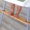Hochstuhl-Fußstütze, Rutschfeste natürliche Bambus-Hochstuhl-Fußstütze Verstellbare Baby-Hochstuhl-Zubehör mit Gummiringen für Kleinkinder beim Füttern IKEA Antilop-Sitz-Fußstützen-Zubehör Bild 4