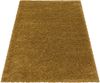 HomebyHome Shaggy Hochflor Teppich Wohnzimmer 140x200 cm Gold - Teppich Flauschig, Modern, Plüsch und Extra Weich - Ideal für Schlafzimmer, Esszimmer und als Küchenteppich Bild 2
