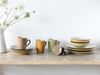 CreaTable 22562 Kombiservice Bamboo Garden für 4 Personen, Steinzeug, mehrfarbig (1 Set, 16-teilig) Bild 2