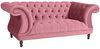 Ivette Sofa 2-Sitzer Samtvelours Rose Buche Nussbaumfarben Bild 4