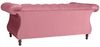 Ivette Sofa 2-Sitzer Samtvelours Rose Buche Nussbaumfarben Bild 3