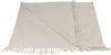 Plaid "Can Marca" aus 100% Baumwolle, creme, 130x170 cm, Kuscheldecke, Sofadecke Bild 3