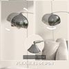 HOMCOM Stehlampe mit verstellbarer Höhe und Länge Verstellbare Leselampe, Leuchtmittel wechselbar, für Wohnzimmer, Silber Bild 4