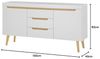 Sideboard Isgard in weiß und Eiche 160 cm Bild 3