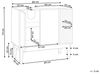 Waschbeckenunterschrank NUBES Holzwerkstoff 80 cm 35 cm 74 cm Weiß Bild 3