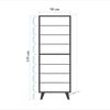 Dmora Schuhschrank Deimos 50 x 38 x 135h cm Braun 16 Paar, 7 Böden Bild 2