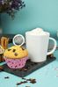 Sendez Becher 6 Kaffeetassen mit Schieferuntersetzern Kaffeebecher Teetasse Becher, 6-tlg, Porzellan Bild 5