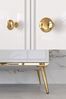 Kleiderschrank Goldin Garderobenschrank 92x53x190cm weiß goldfarben / Front Hg Bild 2