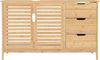 Waschbeckenunterschrank Boksereys 60x100x35 cm Bambus Natur [en. casa] Bild 5