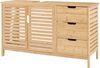 Waschbeckenunterschrank Boksereys 60x100x35 cm Bambus Natur [en. casa] Bild 4