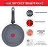 Tefal G15090 Healthy Chef 2-teiliges Pfannen-Set | 24 + 28 cm | Mineralia+ Antihaftversiegelung | Thermo-Signal Temperaturindikator | Made in France | induktionsgeeignet | spülmaschinenfest | Grau Bild 2