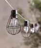 Dehner Solar Lichterkette Retro, mit 10 LED-Glühbirnen, warmweiß, Länge 330 cm, Metall, schwarz/braun Bild 3