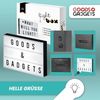Goods+Gadgets LED Lichtbox GOODS+GADGETS LED Lightbox mit Buchstaben - Botschaftsbox, LED fest integriert, Light-Box Leuchtkasten Bild 2