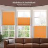 Allesin Plissee ohne Bohren Plissees Klemmfix Orange 85x120 cm(BxH), Plisseerollo Faltrollo mit Klemmträger, Jalousie Rollos für Fenster und Tür, Sichtschutz und Sonnenschutz Bild 4