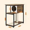 FEANDREA Kratzbaum, Sisalstämme, 2-in-1-Möbel, vintagebraun Bild 4