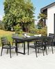 Set mit 6 Stühlen und Sitzkissen TAVIANO Metall Schwarz Bild 2