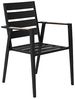 Set mit 6 Stühlen und Sitzkissen TAVIANO Metall Schwarz Bild 5
