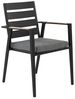 Set mit 6 Stühlen und Sitzkissen TAVIANO Metall Schwarz Bild 4