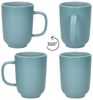 Ritzenhoff & Breker Becher Ritzenhoff 6x Jasper Kaffeebecher 250ml H10,4cm Graublau Tee-Tassen, Steingut Bild 5