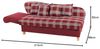 Selma Recamiere mit Armteil links klappbar Flachgewebe Rot Buche Natur Bild 2