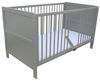 Micoland Kinderbett Kinderbett Juniorbett Beistellbett 140x70 cm 3in1 mit Matratze grau (Bett mit Lattenrost, hohe und niedrige Gitter und Matratze) Bild 2