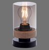 Leuchten Direkt 11310-18 PASQUAL Tischleuchte 1-flammig Holz Rauchglas Bild 2