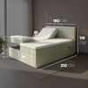 TRADA Boxspringbett ADELE mit Taschenmatratze & Topper 140x200 cm (Set, Bett (zwei Bettkasten) + Matratz + Topper), Elektrische Zahnstangenverstellung per Fernbedienung Bild 2