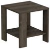 Hanah Home Elegant Walnut Side Table, 40 x 40 x 42 cm | 100% Melamine Coated Particle Board | Stylish & Functional for Modern Living Rooms & Bedrooms Bild 5