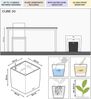 LECHUZA CUBE Premium 30 schwarz hochglanz 16469 Bild 2