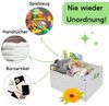 GarPet Aufbewahrungsbox 4x Aufbewahrungsbox faltbar Stoff Box Aufbewahrungskorb Filzkorb Bild 5