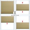 WOLTU Wabenplissee ohne Bohren Verdunklung Thermo Doppelplissee Klemmfix Zweifarbig 60x120 cm Beige-Weiß, Plissee Faltrollo Sonnen-, Sicht- & Schallschutz, Jalousie Plisseerollo für Fenster & Tür Bild 5