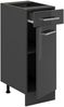 Küchenunterschrank R-Line Anthrazit Hochglanz 30 cm , AP Eiche Vicco Bild 5