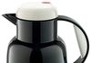 ROTPUNKT Isolierkanne 1,0 ltr. Glaseinsatz I 24 Std warm 36 std kalt I Made in Germany, 1 l, (Kaffeekanne I Teekanne, 970 onyx/white), Glaskolben aus doppelwandigem Rosalin-Glas Bild 3