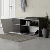 Dmora Schuhschrank Dione 104,6 x 37,5 x 47,2h cm Schwarz 2 Böden, 1 Tür Bild 4