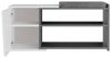 Dmora Schuhschrank Dione 104,6 x 37,5 x 47,2h cm Schwarz 2 Böden, 1 Tür Bild 5