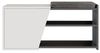 Dmora Schuhschrank Dione 104,6 x 37,5 x 47,2h cm Schwarz 2 Böden, 1 Tür Bild 2