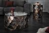 riess-ambiente Couchtisch ABSTRACT Ø60cm transparent / antik Messing (Einzelartikel, 1-St), Wohnzimmer · rund · Glas · Metall · Industrial · Fischschuppen Design Bild 5