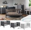 Babybett Ajaton Grau 144.4 x 83 cm mit Matratze Vitalispa Bild 2