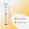 Brilliant AG Leuchten G93035-06 Finn LED Deckenfluter mit Lesearm schwarz 179cm Bild 3