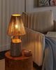 Tischlampe LARISSOS Keramik Taupe Bild 2