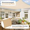 hanSe® Marken Sonnensegel Rechteck 3x4 m Sand Bild 2