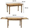 Biscottini Esstisch ausziehbar Made in Italy 140x80 cm | Esstisch Holz massiv | Küchentisch ausziehbar Bild 3