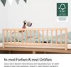 Ehrenkind® Rausfallschutz Bettgitter für Kinder | Massivholz Buche | Bettschutzgitter für Kleinkinder & Babys | Werkzeuglose Montage | Höhenverstellbar | Natürlich & Sicher | 90cm Natur Bild 4