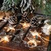 esotec LED-Lichterkette Solar LED-Kette, 30 Sternchen 2800K warmweiß Weihnachtsdeko 102578 Bild 2