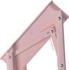 Luchs - Servierwagen, Küchenwagen, Badregal, Organizer, Regal auf Rädern, Rollwagen, Küchenregal, klappbar, Allzweckwagen für Küche, Badezimmer, Bad und Büro mit 3 Ebenen (Rosa) Bild 5