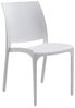Dmora - Gartenstuhl Dventurin, Gartensitz, Outdoor-Stuhl, Outdoor-Sessel, Made in Italy, 54x46 h80 cm, Weiß Bild 3