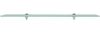 vidaXL Schwebendes Regal, Glas transparent, 0,8 x 20 x 90 cm Bild 3