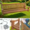 CLP Schaukelbank Joyce Teakholz wetterfest,teak 200 cm Bild 4