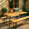 Stagecaptain Bierzeltgarnitur BBT-170 Hirschgarten Bierzelttisch 170 cm Natur, (1-tlg), Bayerisches Flair zum Spartarif! Bild 2